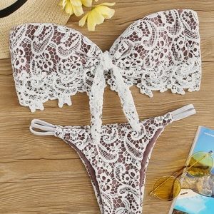 NEW Adorable Shein “Contrast Lace Knot” Bikini!